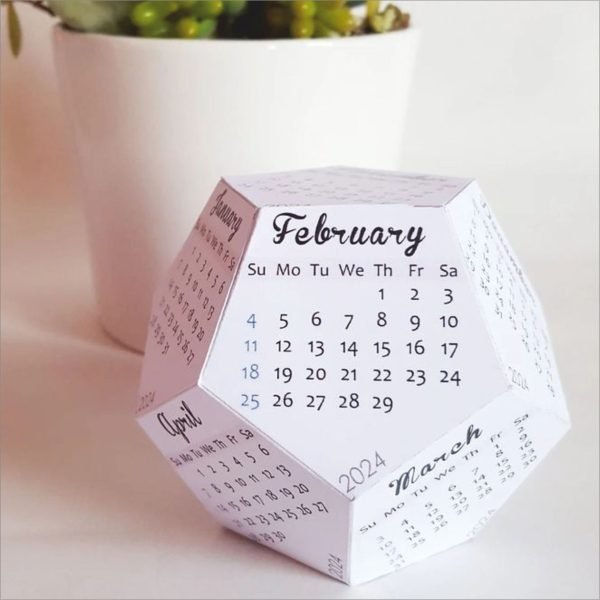 Cube Table Calendar - Image 3