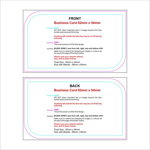 Die Cut Visiting Card - Image 4