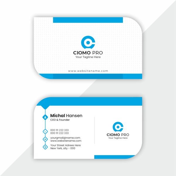 Custom die cut visiting card with unique shape and premium finish