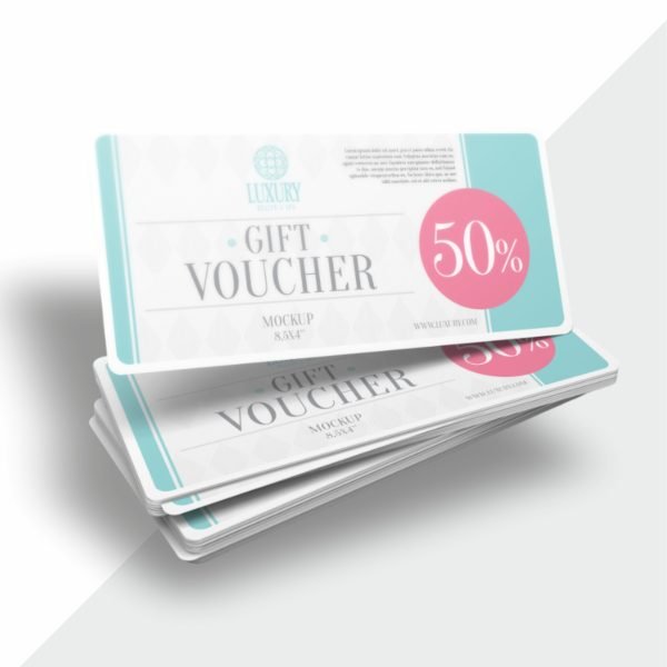 Custom-designed offer coupon or gift voucher for promotions, discounts, and customer engagement.