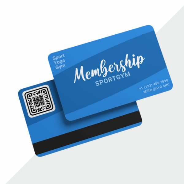 Durable, high-quality membership card with customizable design, suitable for clubs, gyms, loyalty programs, and businesses.