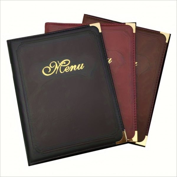 Leather Book Menu Card - Image 2