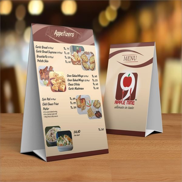 Tent Card Menu - Image 2