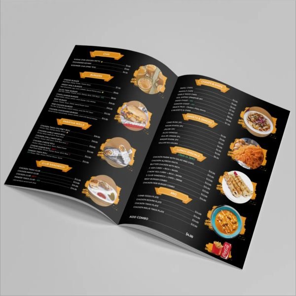 Booklet Menu Card - Image 2