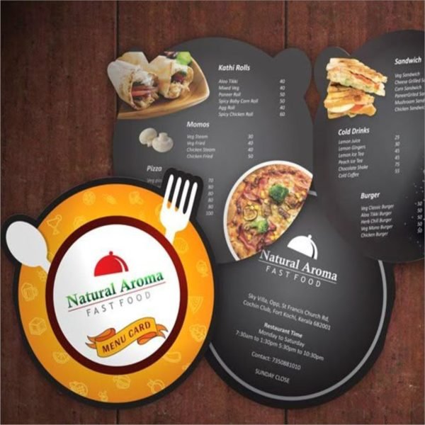 Sunboard Cutout Menu Card - Image 3