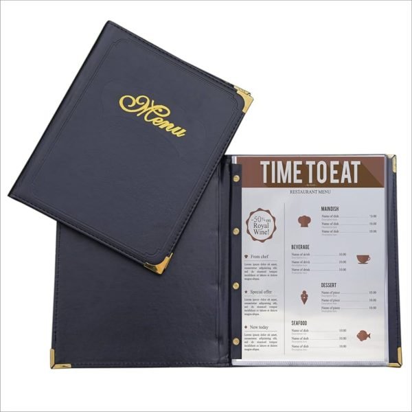 Leather Book Menu Card - Image 4