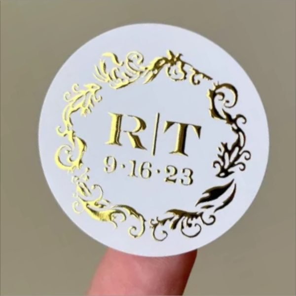Gold Metal Sticker - Image 4