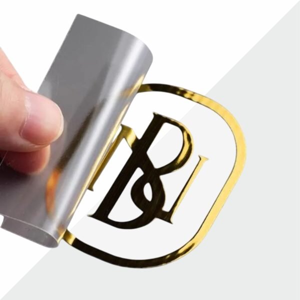 Gold Metal Sticker