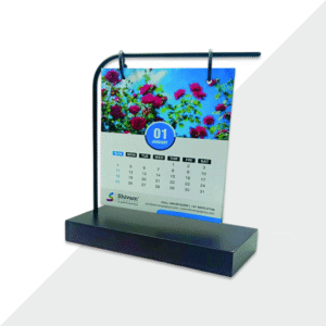 Black Wooden Stand Calendar