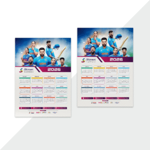 Wall gumming calendar with full-year layout and vibrant printing, ideal for homes, offices, schools, and retail spaces.